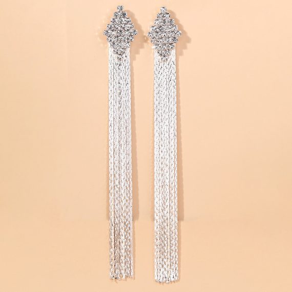 Elegant/Beautiful/Attractive Alloy With Round Rhinestone Earrings