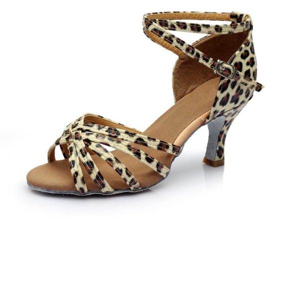 Women's Leatherette Latin With ankle strap Dance Shoes