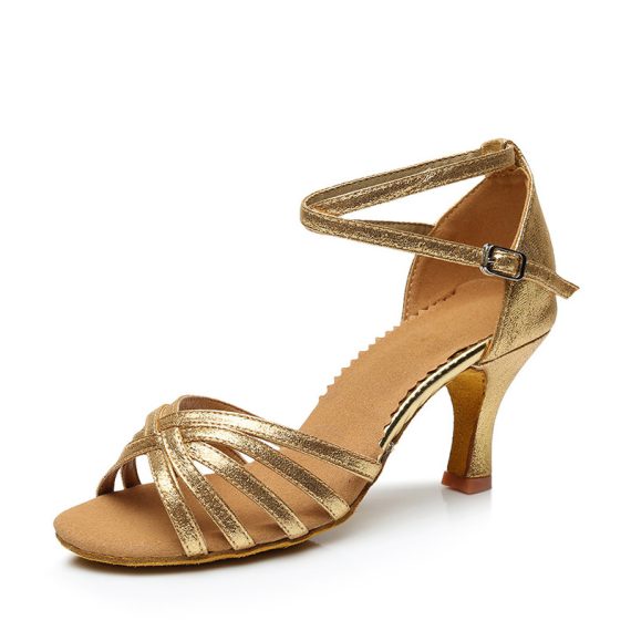 Women's Leatherette Latin With Adaptable Strap Dance Shoes