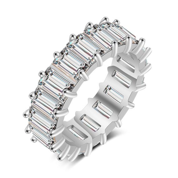 Women's Attractive/Classic/Elegant Alloy With Baguette Cubic Zirconia Rings