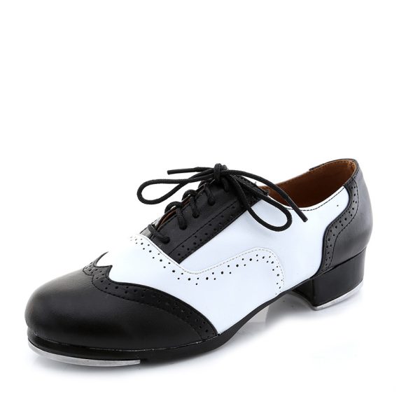 Women's Leather Tap & Character shoes With Splice Dance Shoes