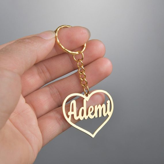Bridesmaid Gifts - Personalized Special Fancy Stainless Steel Name Keychain