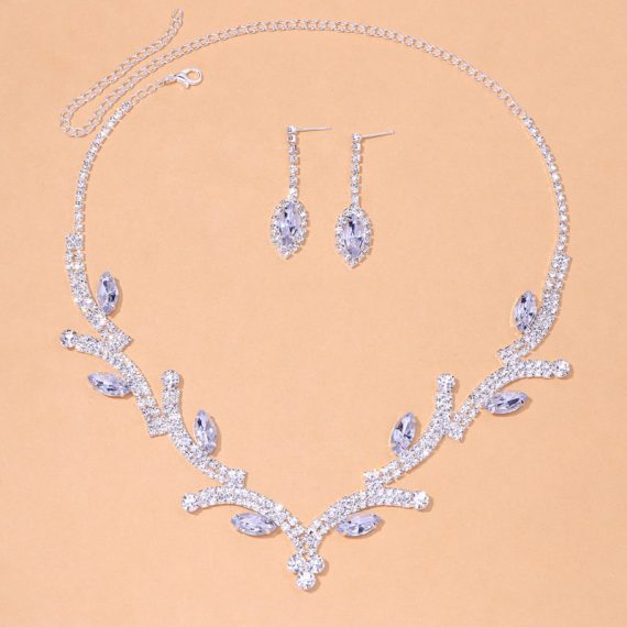 Elegant/Beautiful/Charming/Attractive Alloy With Oval/Round Crystal Jewelry Sets