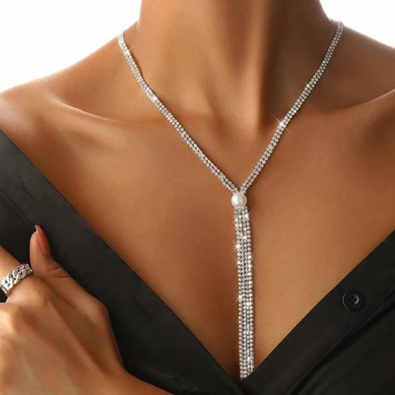 Elegant/Beautiful/Classic/Attractive Alloy With Round/Square Rhinestone Necklaces