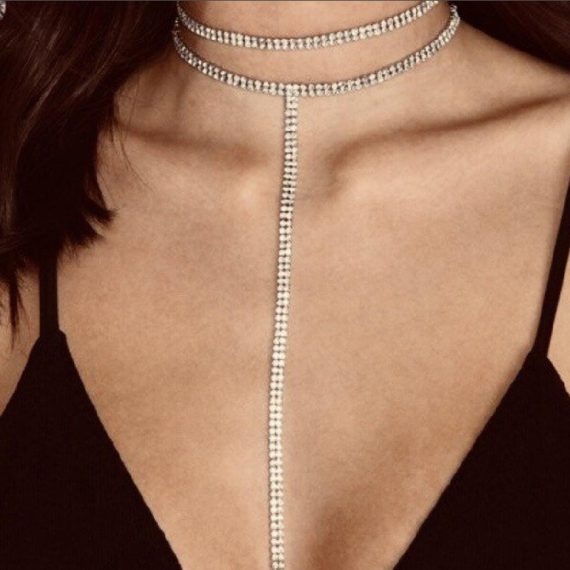 Women's Attractive/Beautiful/Charming/Exquisite Alloy With Round Rhinestone Necklaces
