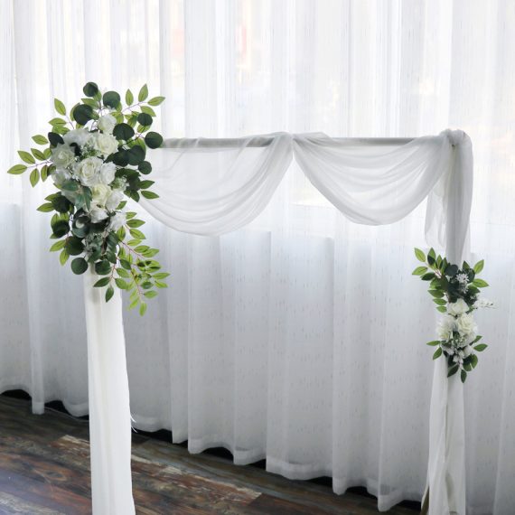 Free-Form Silk Flower Decorations/Wedding Bouquet sets (Set of 2) -