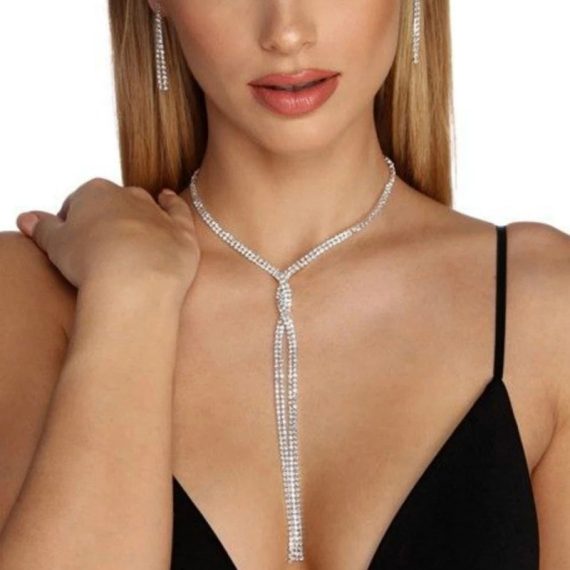 Women's Attractive/Beautiful/Charming/Exquisite Alloy With Round Rhinestone Necklaces/Fashion jewelry