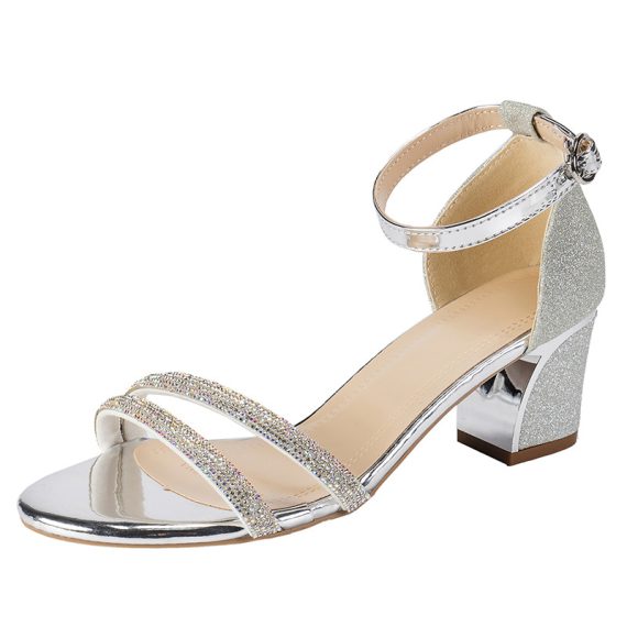 Women's PU Chunky Heel Sandals With Buckle shoes