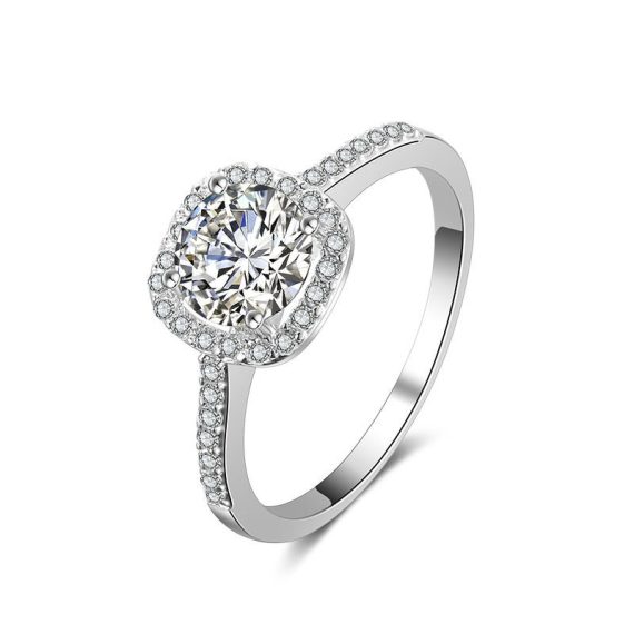 Women's Attractive/Classic/Elegant Alloy With Round Cubic Zirconia Rings