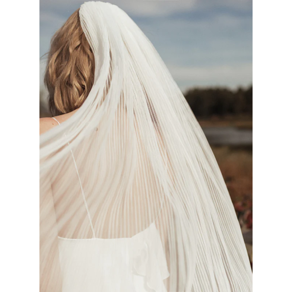 One-tier Cut Edge Waltz Bridal Veils