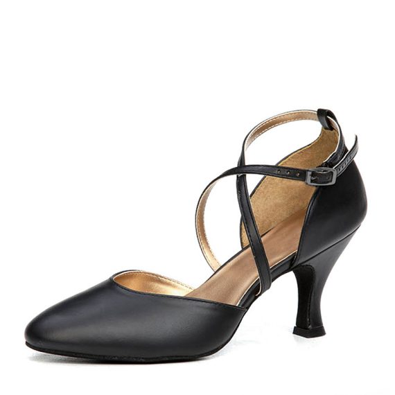 Women's Leatherette Ballroom With Adaptable Strap Dance Shoes