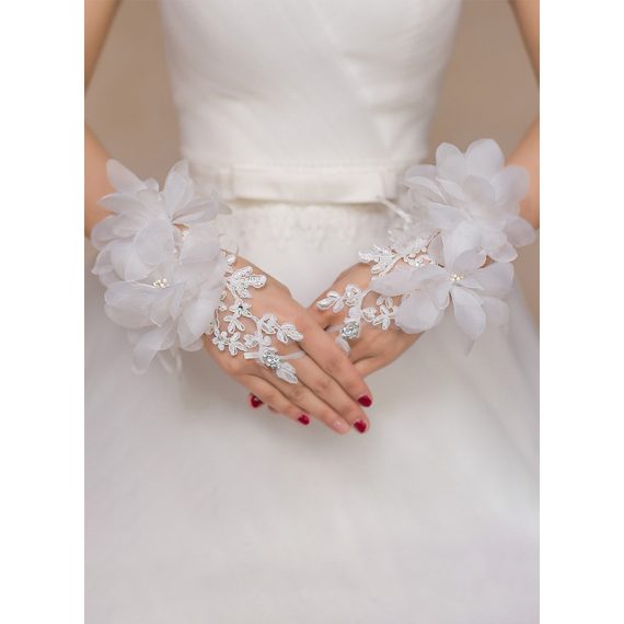 Gloves With Rhinestones