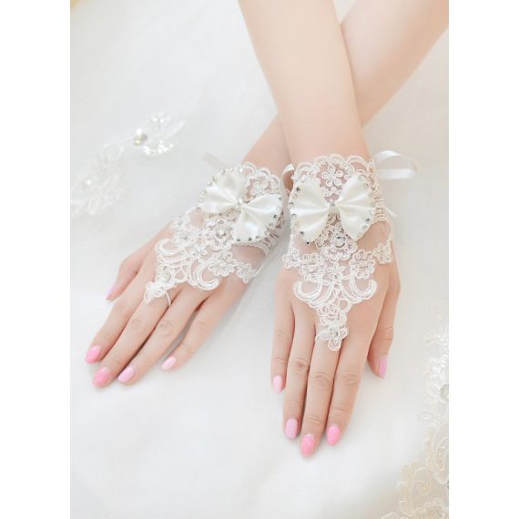 Gloves With Rhinestones