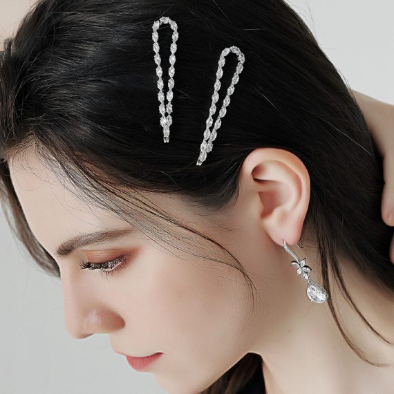 Hairpins/Headpiece Unique/Shining/Pretty/Romantic (Set of 2)