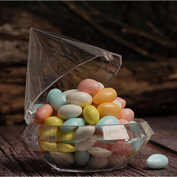 diamond shape Plastic Favor Boxes & Containers