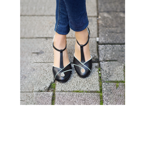 Women's Leatherette Ballroom With T-Strap Dance Shoes