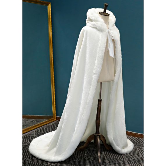 Faux Fur Wedding Shawl